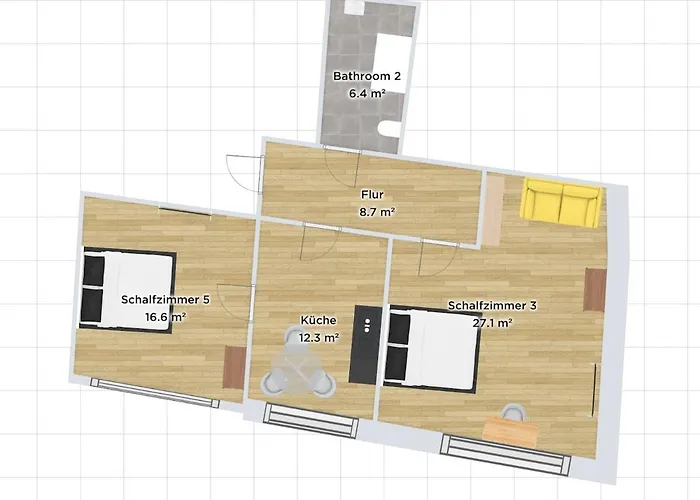 Jungfernstieg Family & Business 2-bedroom Apartament Hamburg